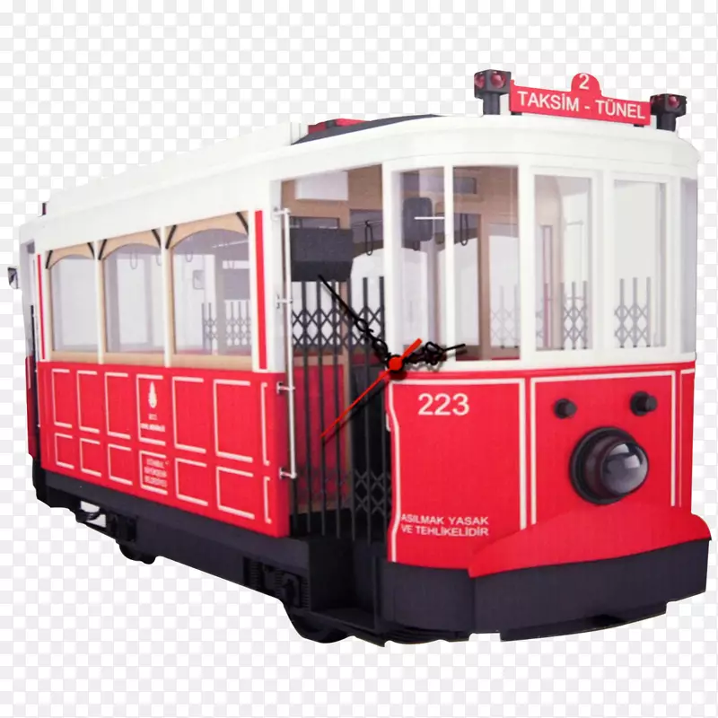 有轨电车列车Tünel Taksim广场列车
