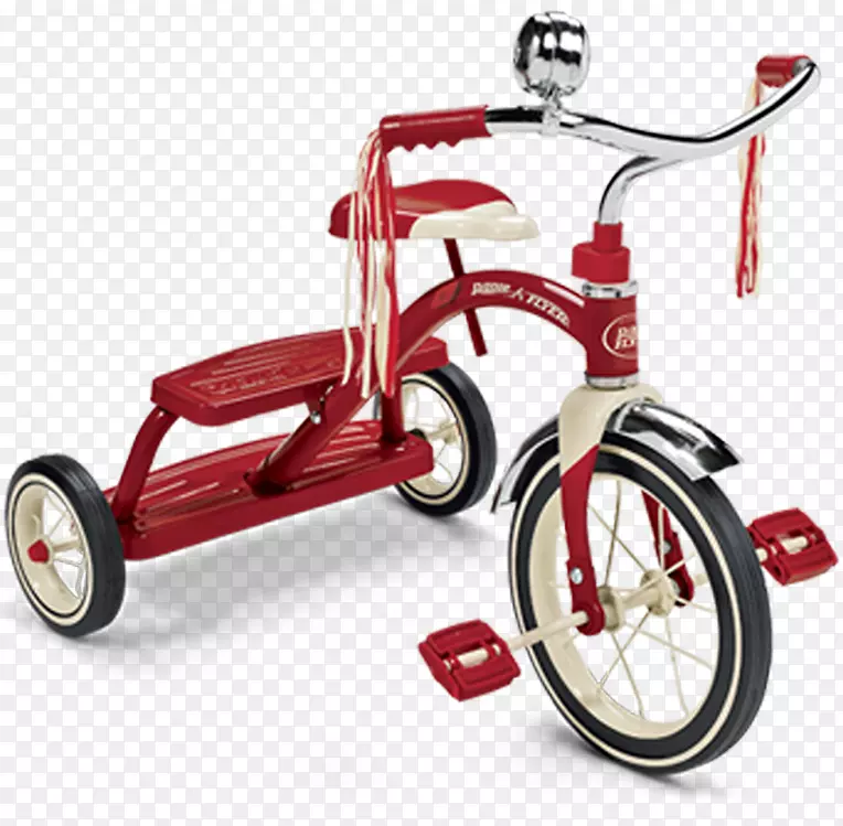 无线电传单经典双层三轮车玩具-自行车