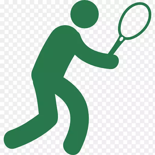 运动球拍网球运动员