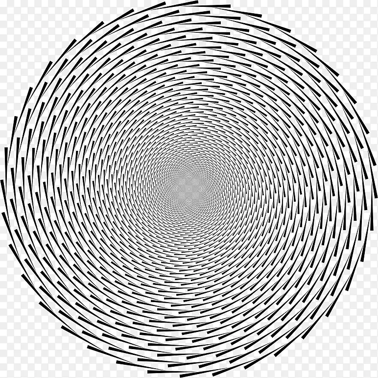 光学错觉弗雷泽螺旋错觉OP艺术圆圈