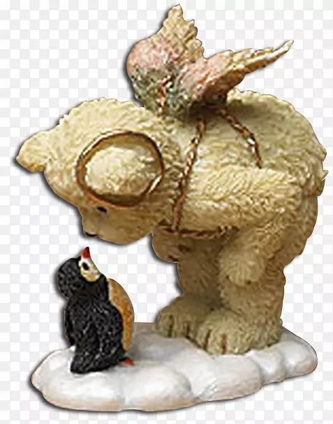 圣诞节装饰雕像动物-可爱的熊