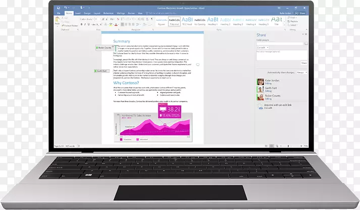Microsoft Office 2016 Microsoft Office 365 Microsoft Word-共同工作