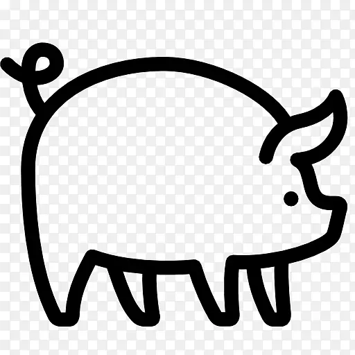 猪电脑图标剪贴画-猪图标