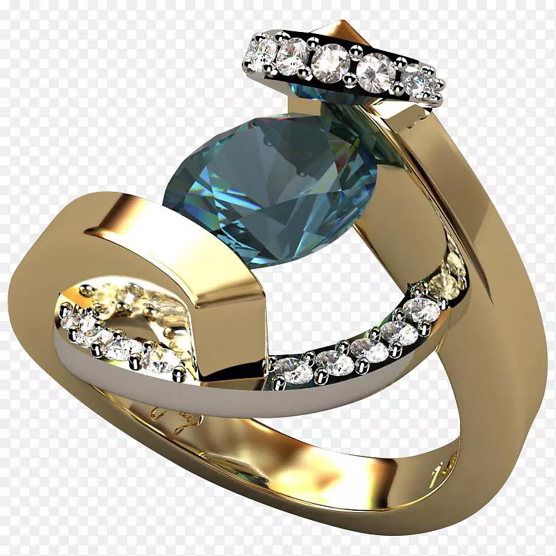 订婚戒指，珠宝，结婚戒指，钻石-绿色遮阳