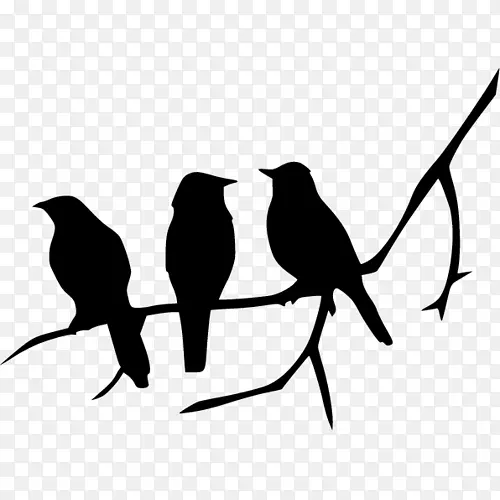 鸟类剪影皇室-免费-鸟