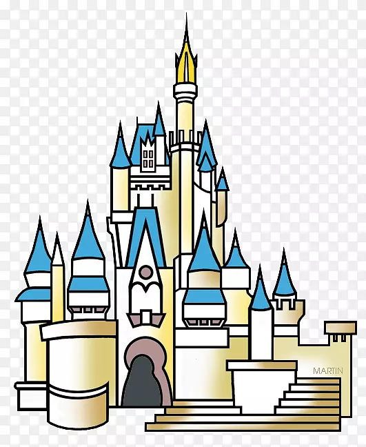 魔幻王国睡美人城堡灰姑娘城堡剪贴画-城堡