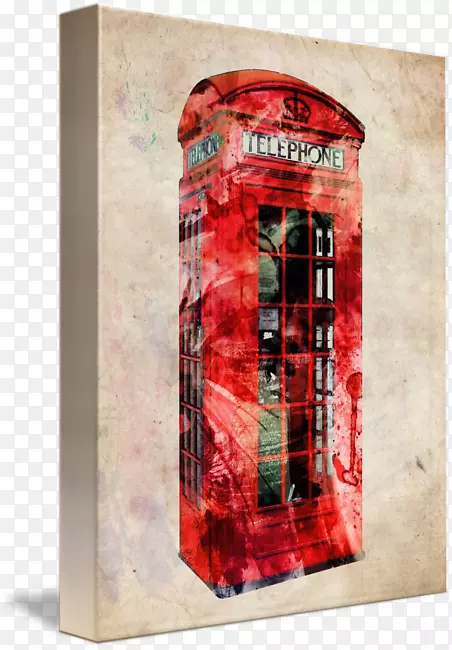 电话亭帆布印刷艺术画廊包装-伦敦电话