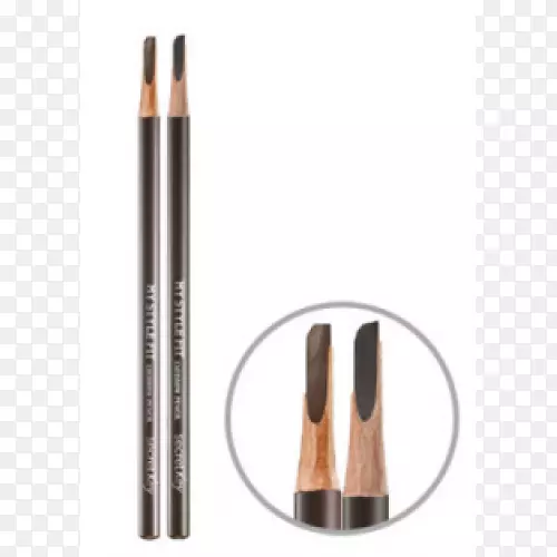 スタイルフィット化妆品灰色和棕色苹果铅笔