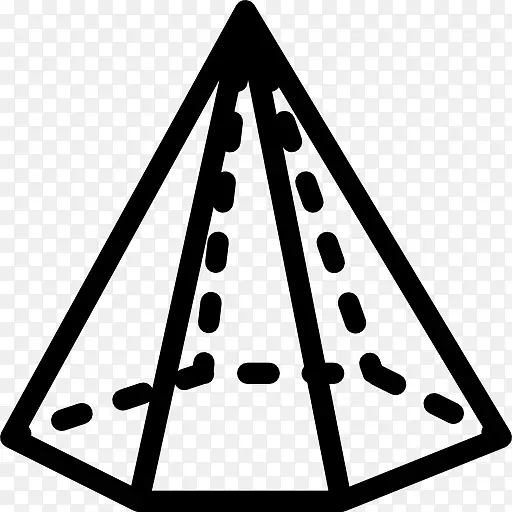 形状三角形点几何计算机图标.形状