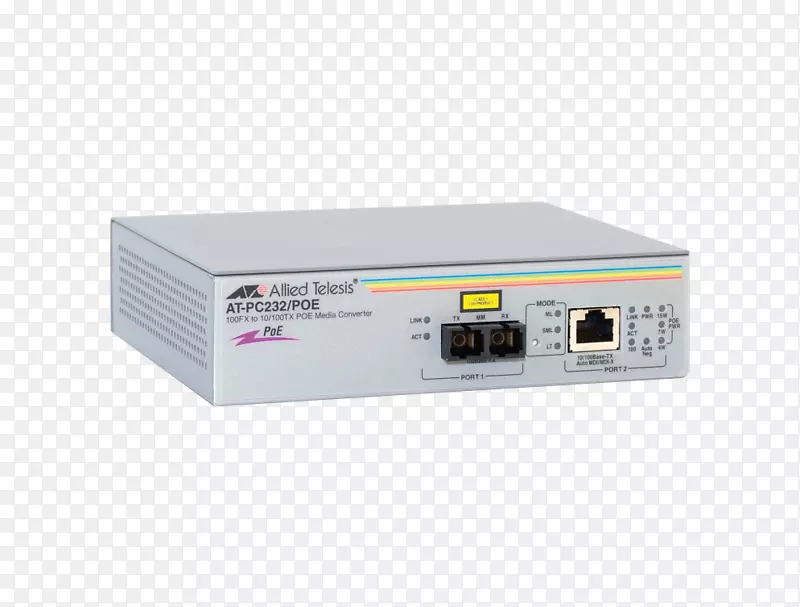 无线接入点光纤联合远程接入pc232/poe光纤媒体转换器计算机网络POE
