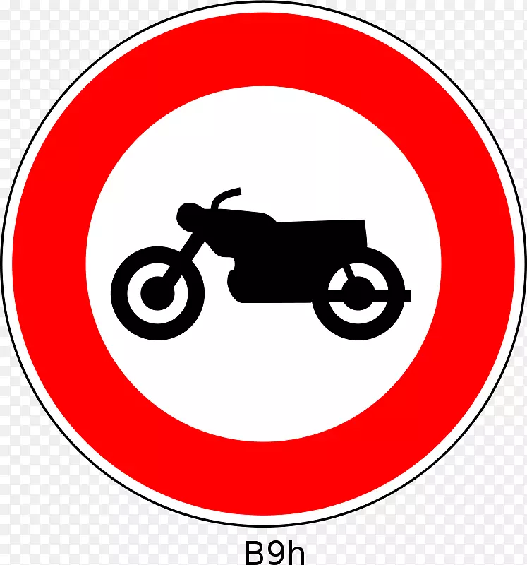 交通标志摩托车自行车警告标志车辆-摩托车