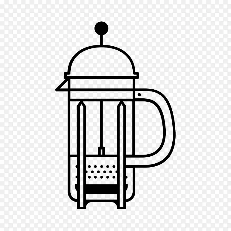 Aeropress咖啡kopi luwak绘图法国印刷机-咖啡