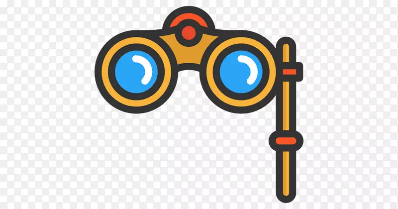 眼镜双筒望远镜绘图夹艺术眼镜