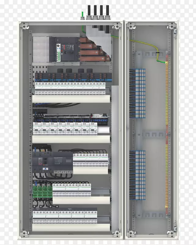 施耐德电气外壳配电板计算机硬件配电.设计