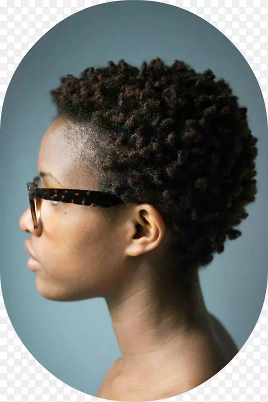 非洲质感的头发，发型，染发，短发