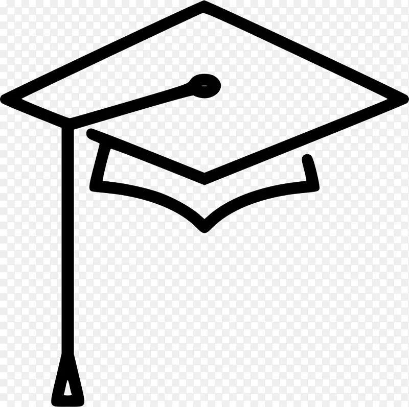 正方形学术帽电脑图标毕业典礼学校剪贴画学校