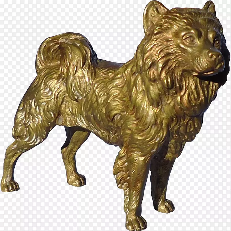 犬种铜像-狗