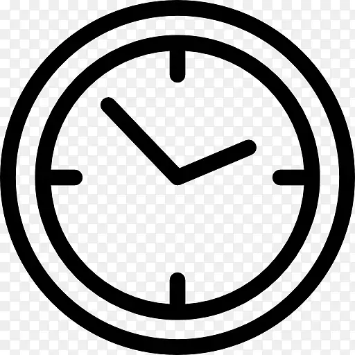 秒表时钟计时器计算机图标.时钟