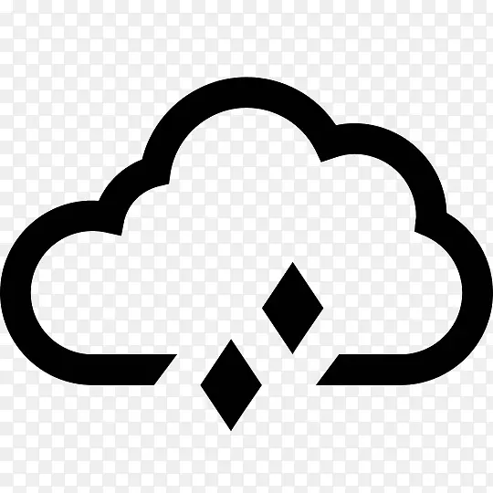 雨电脑图标风暴云天气预报-雨