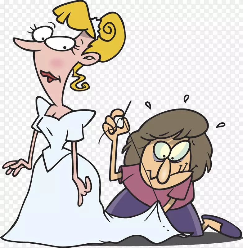 卡通新娘剪贴画-新娘