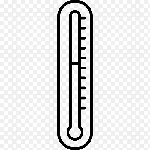 计算机图标温度计测量.