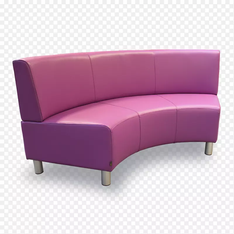 沙发床沙发扶手-曲线紫色