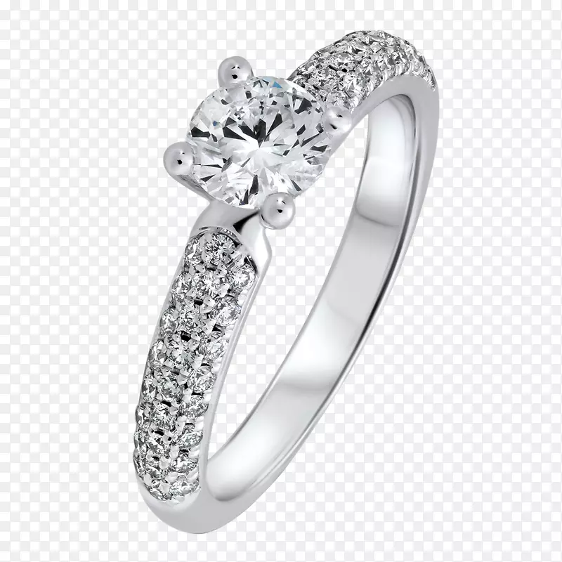 结婚戒指银订婚戒指钻石戒指