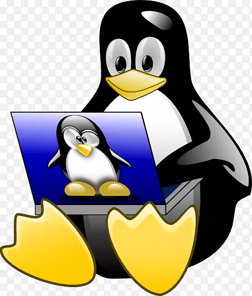 膝上型Linux启动进程tux操作系统-膝上型计算机