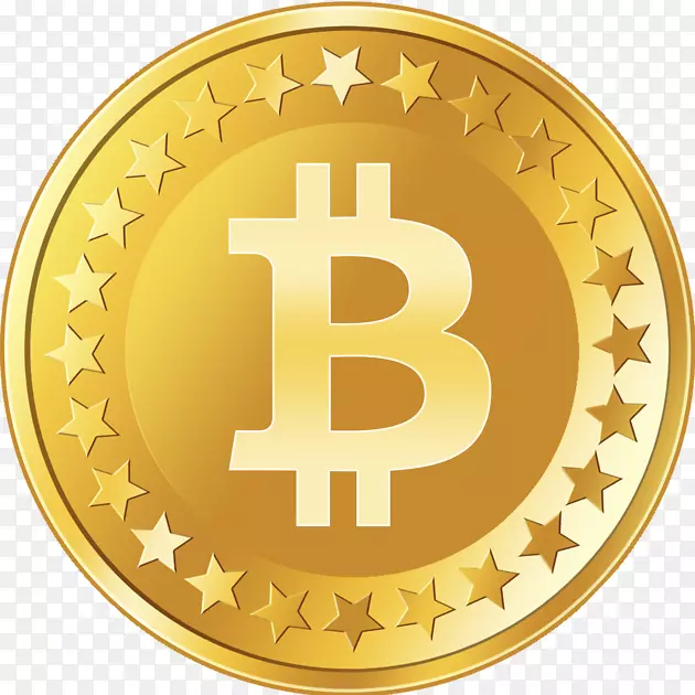 比特币计算机图标标志加密货币比特币