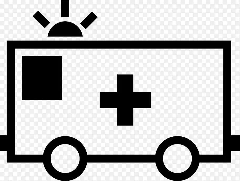 救护车汽车运输电脑图标车辆-救护车