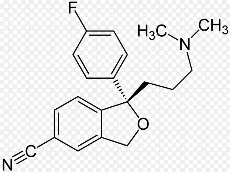 西酞普兰分子化合物化学配方化学