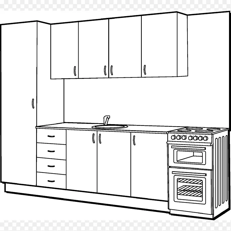 厨房烹饪范围家具架模块式厨房