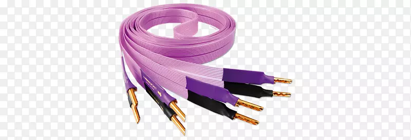 扬声器电线电缆诺德斯特公司扬声器双接线紫色照明装置