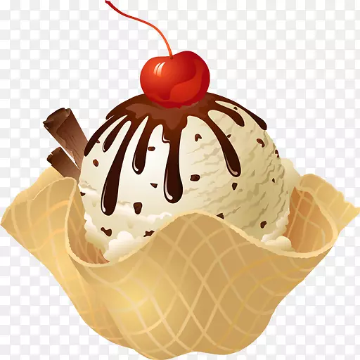 冰淇淋锥巧克力冰淇淋蛋糕纸杯蛋糕冰淇淋