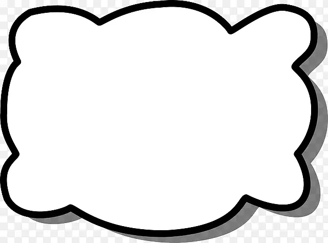 言语气球剪辑艺术.云形状