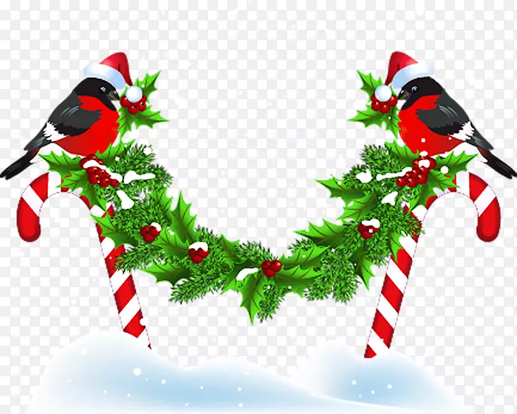 圣诞装饰品鸟年角轮-圣诞节