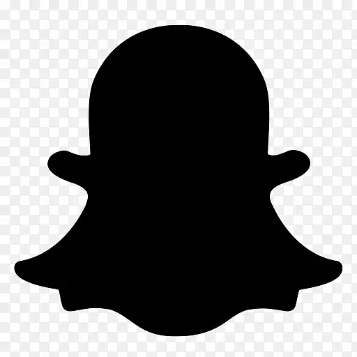 电脑图标社交媒体Snapchat徽标-社交媒体