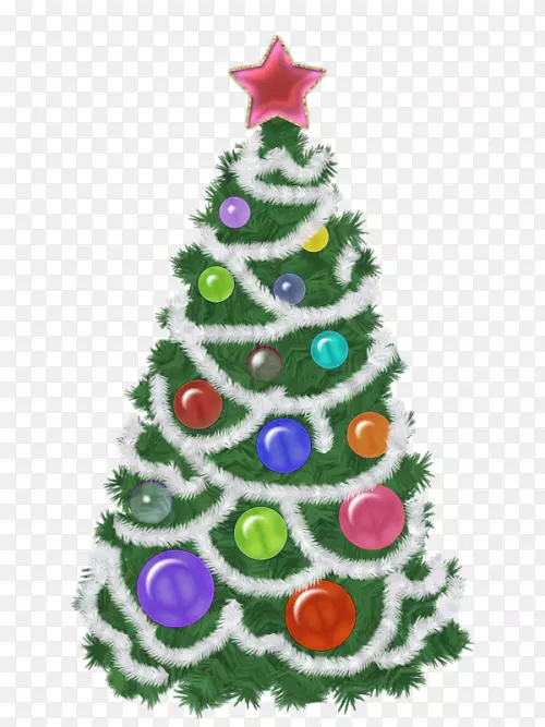 圣诞树装饰云杉-圣诞树