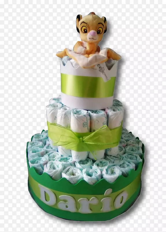 托尔特-m蛋糕装饰婴儿淋浴婴儿-大妈