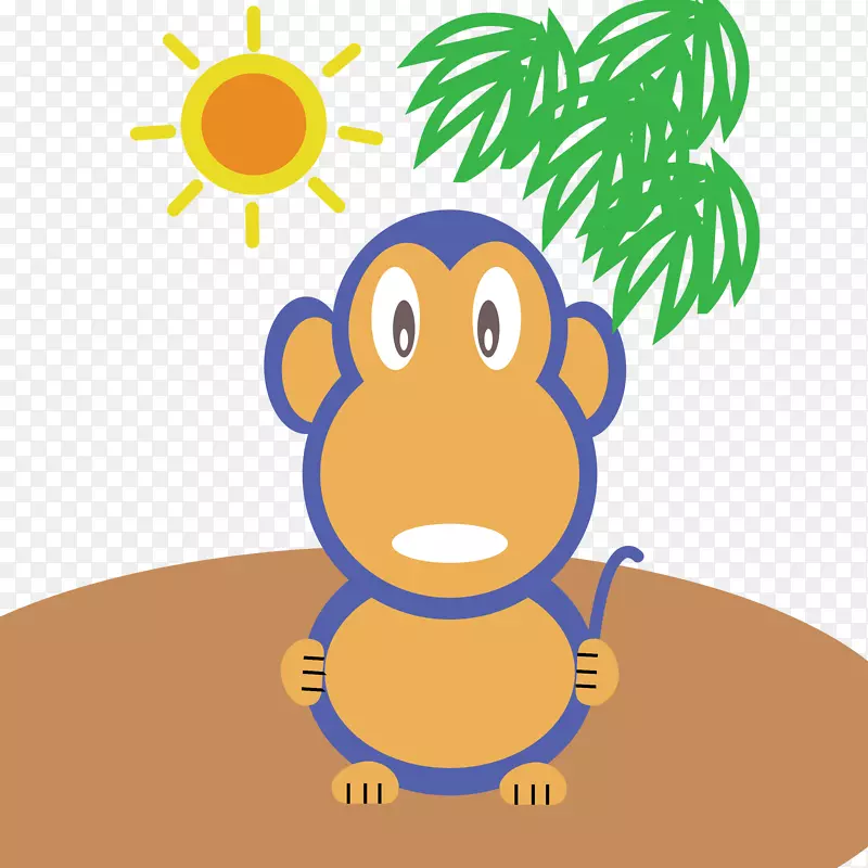 给每个人的猴子奖剪贴画-猴子插图