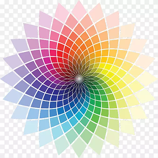 彩色车轮可见光谱彩色彩虹