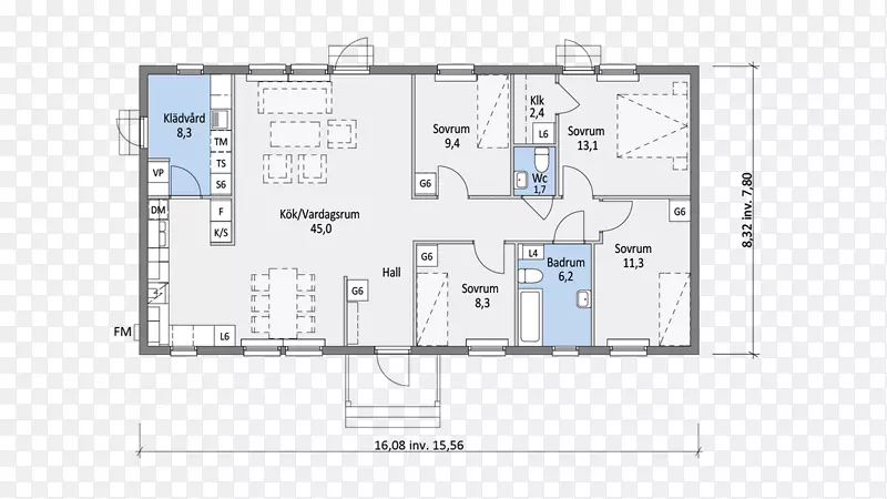 住宅平面图-70的备选方案：lvsbyhus平面图(Lvsbyhus)