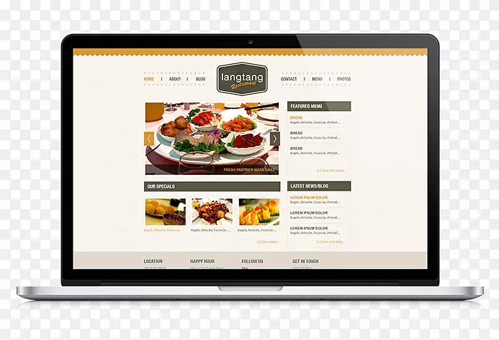 网页设计web开发图形设计在线餐厅菜单