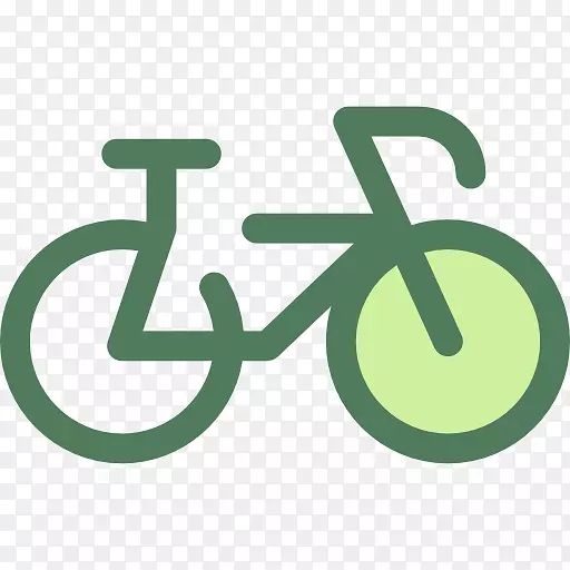 商标绿色自行车车顶