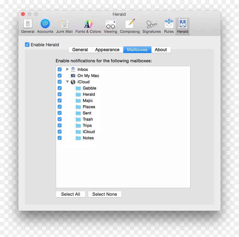电脑程序MacOS电子邮件-苹果手机
