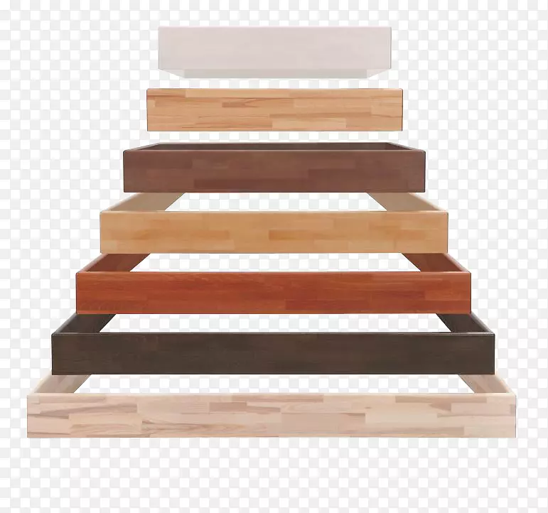 床架有凹凸床垫木-木材料