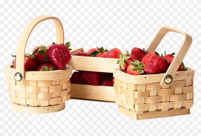草莓酥饼食品礼品篮野餐篮-草莓