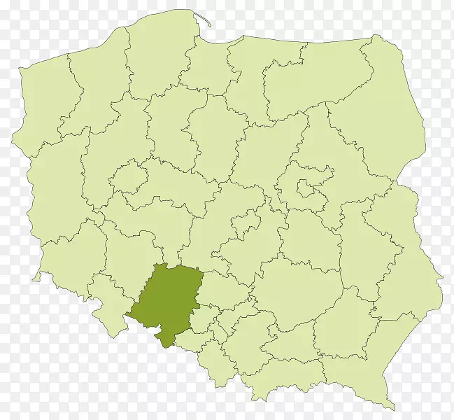 波兰行政区划īvi teritoriālais iedalījum-map