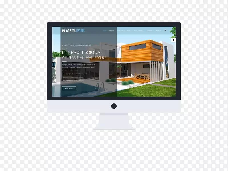 回应式网页设计网页发展房地产电脑软件模版-出租房屋