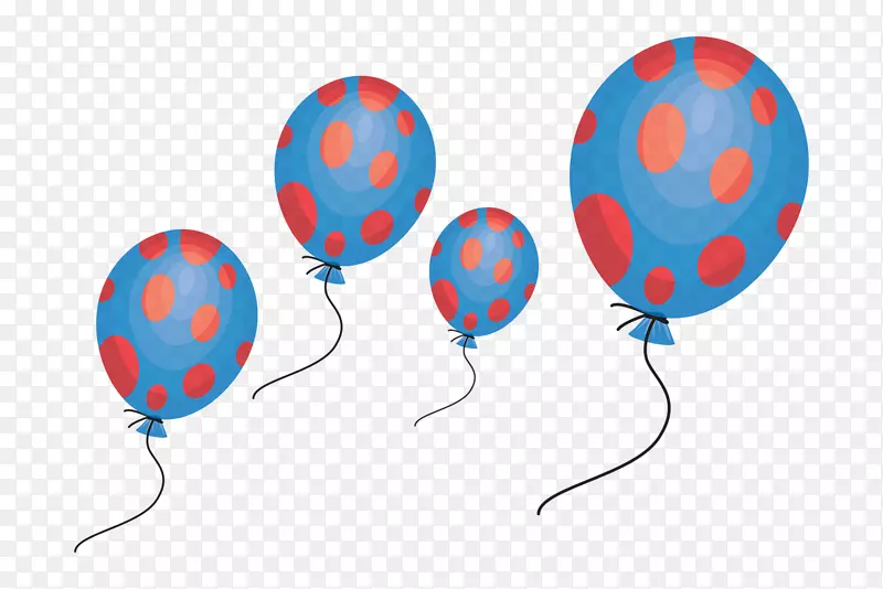 气球派对剪贴画-年终